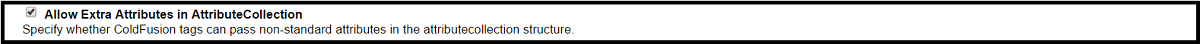 Allow Extra Attributes in AttributeCollection