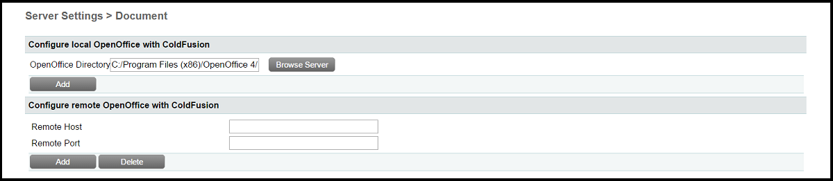 ColdFusion OpenOffice