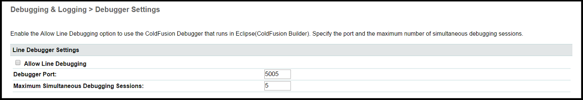 ColdFusion Debugger