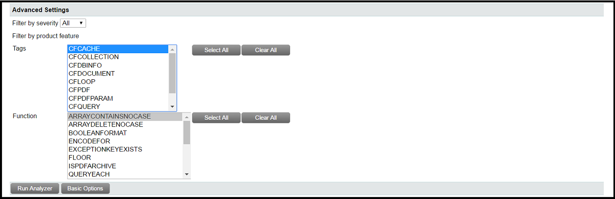 ColdFusion Code Analyzer