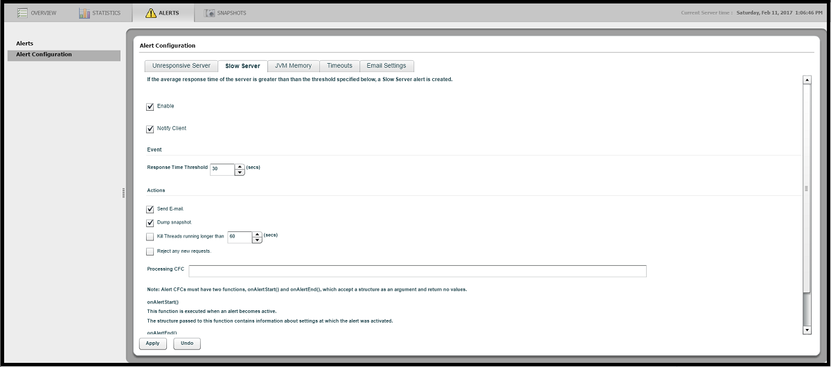 ColdFusion Server Monitor