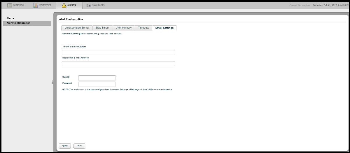 ColdFusion Server Monitor