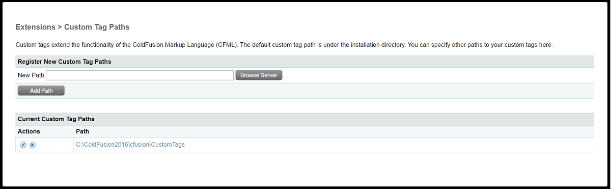 ColdFusion Custom Tags