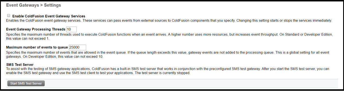 ColdFusion Event Gateways