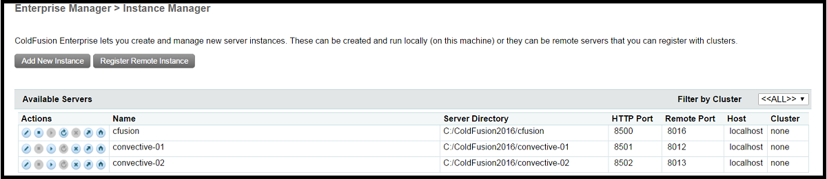 ColdFusion Multiple Instances